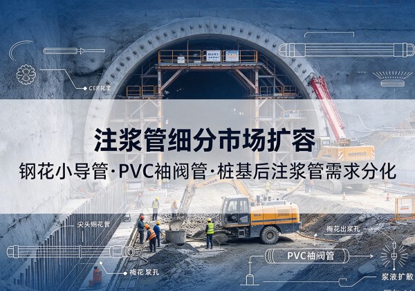信阳注浆管细分市场扩容，隧道钢花小导管、PVC 袖阀管、桩基后注浆管需求分化